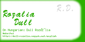 rozalia dull business card